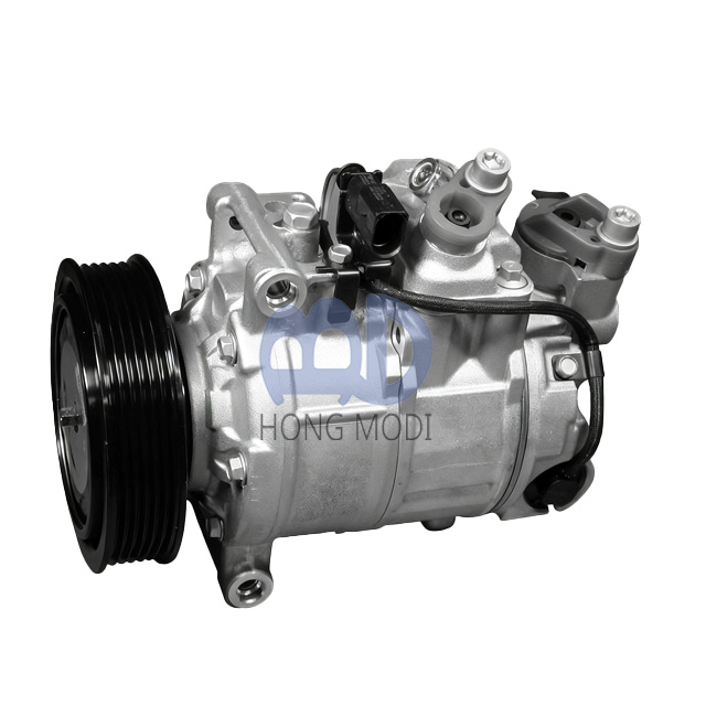 yise-J0301 全新空调压缩机 6SEU14C PV6 115mm 12V 适用于奥迪 A6 (04-11) (4F, C6) 3.0 30V 4F0260805D 4F0260805F 4F0260805K 4F0260805Q 447150-1700 447180-7700 447180-7710 447180-7713 447180-7714