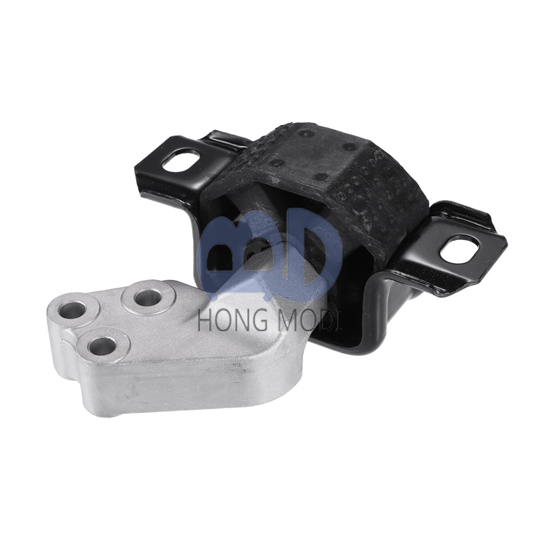 X AUTOHAUX 编号 1322200048 适用于 Smart Fortwo 1.0L L3 2008-2015 的右侧乘客侧发动机支架，金属橡胶材质，黑色