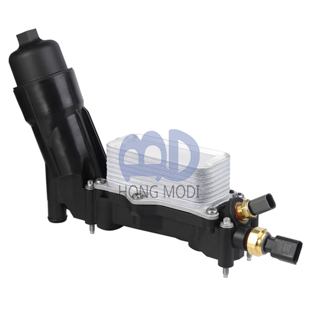 68105583AF 机油冷却器、机油滤清器适配器壳体（带垫片和传感器），适用于 2014~2017 款道奇 Charger、克莱斯勒 Jeep Wrangler、Cherokee 和 Ram 3.6 V6 车型，可替换 68105583AE、68105583AA 和 68105583AB 型号。