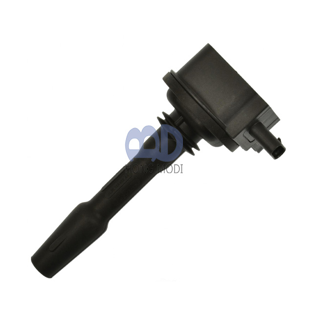 High-performance ignition coil JR3E-12A366-BA for 2018-2021 Ford F150 Mustang 5.0L V8 DOHC Coyote engine.